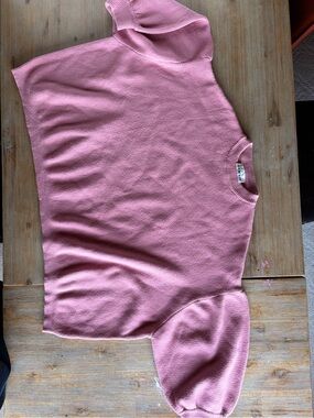 Kate Hewko Pink Puff Sleeve Sweater